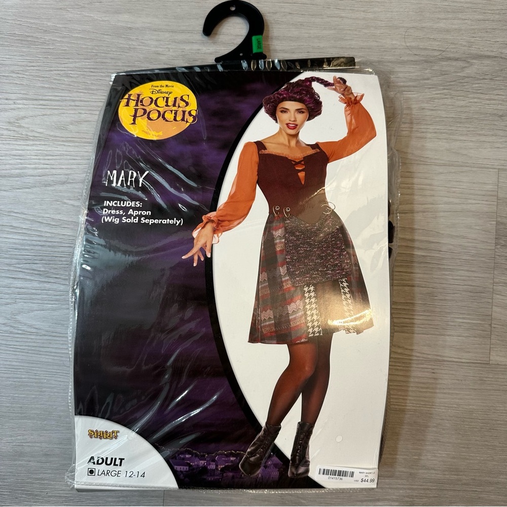 Hocus Pocus Mary costume & wig sz. L